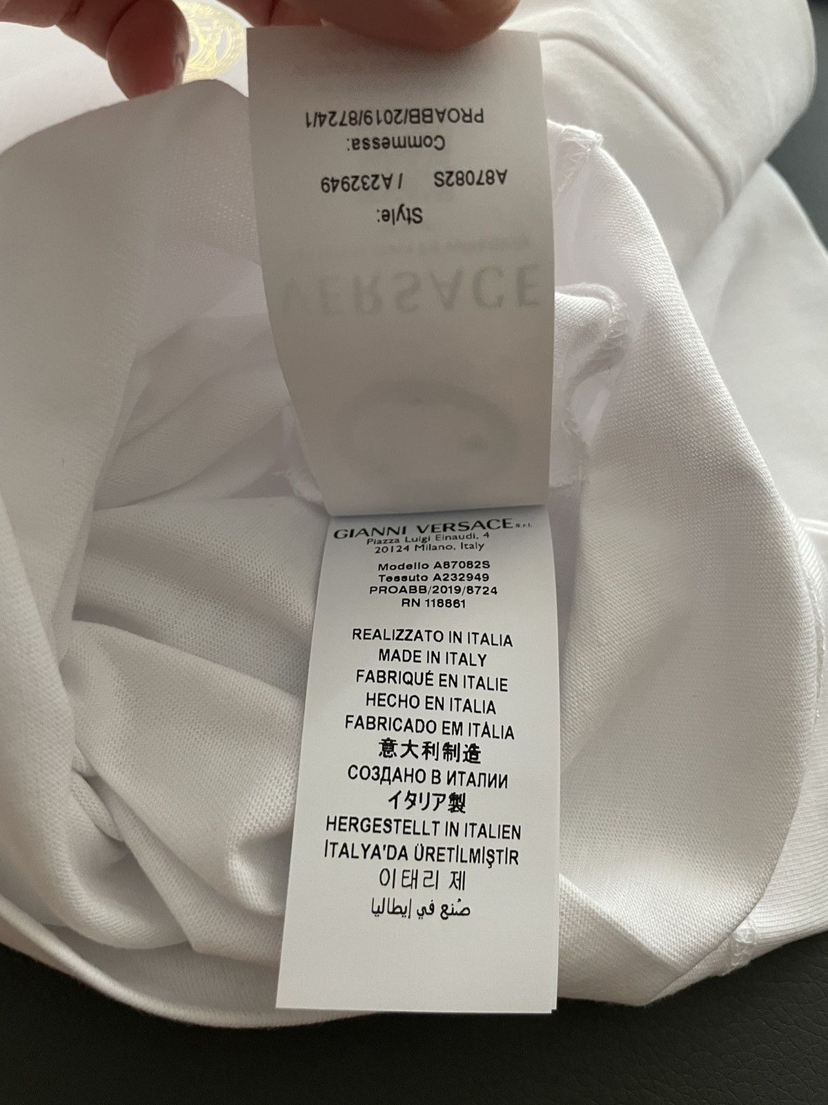 Versace New Super Runway Limited Edition Versace Logo Tee T-shirt Size US XL / EU 56 / 4 - 13 Thumbnail