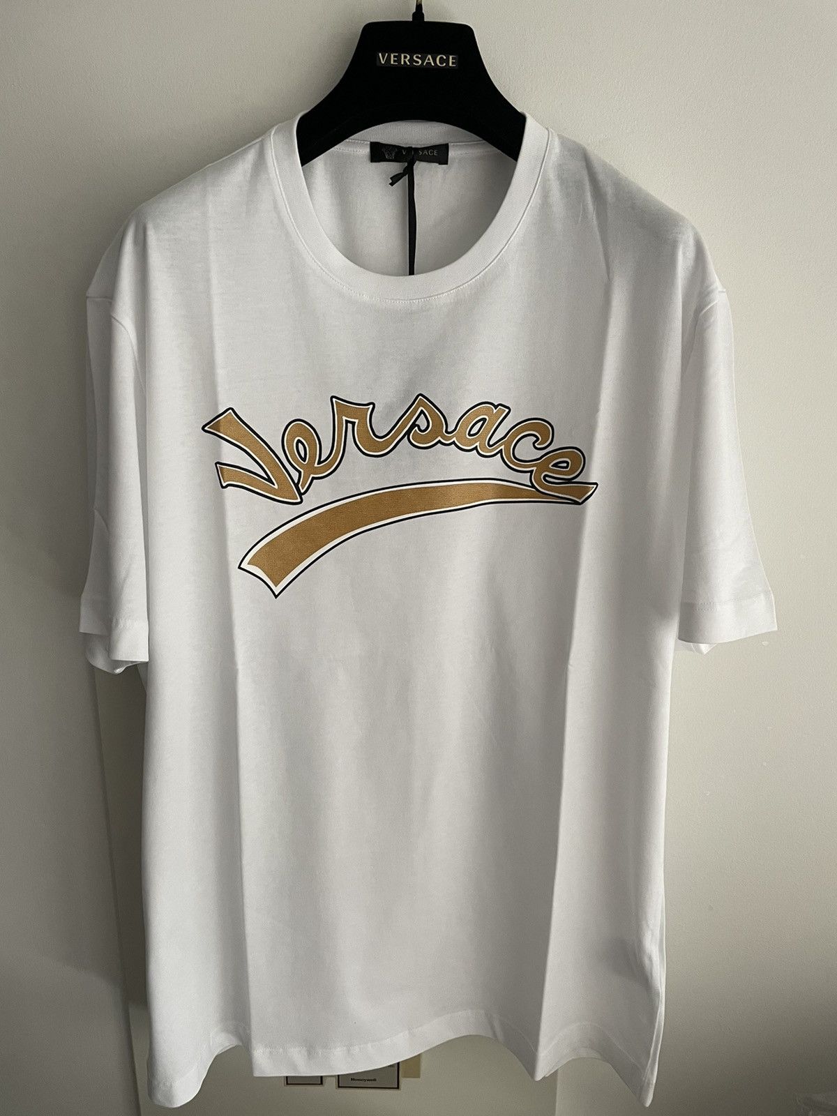 Versace New Super Runway Limited Edition Versace Logo Tee T-shirt Size US XL / EU 56 / 4 - 20 Thumbnail