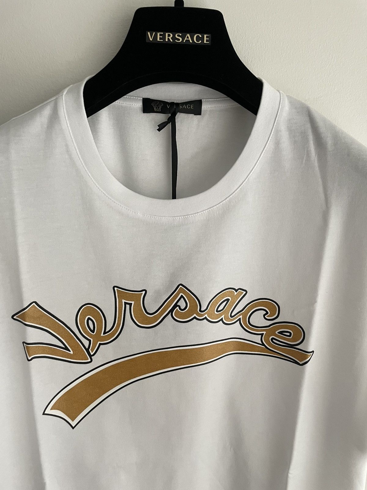 Versace New Super Runway Limited Edition Versace Logo Tee T-shirt Size US XL / EU 56 / 4 - 8 Thumbnail