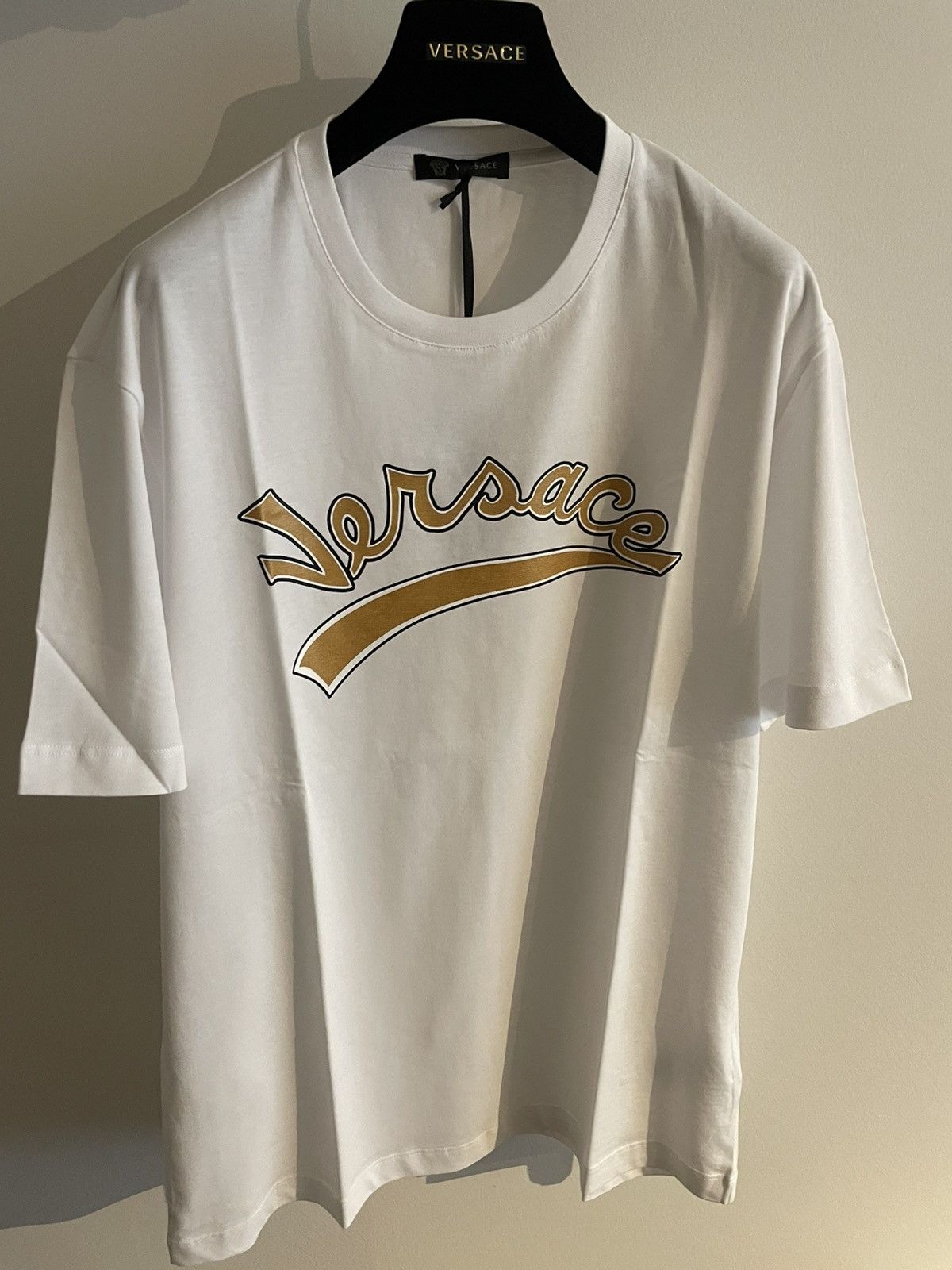Versace New Super Runway Limited Edition Versace Logo Tee T-shirt Size US XL / EU 56 / 4 - 7 Thumbnail
