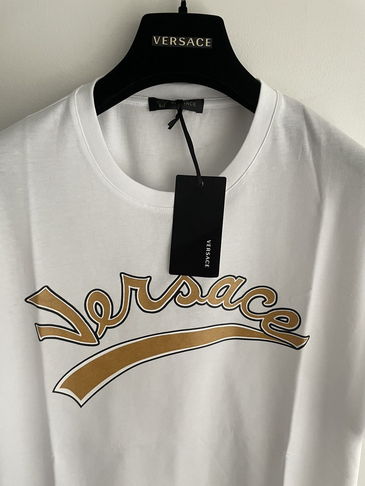 Versace New Super Runway Limited Edition Versace Logo Tee T-shirt Size US XL / EU 56 / 4 - 3 Thumbnail