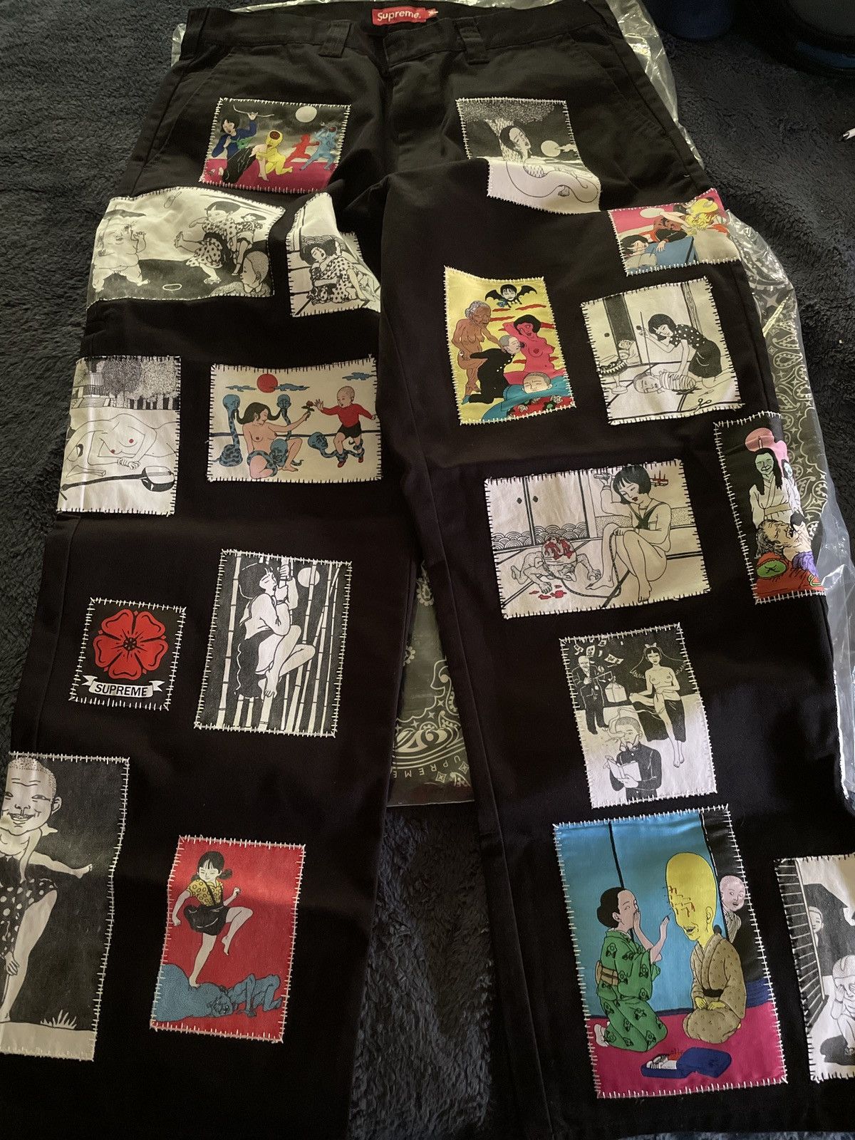 Supreme Toshio saeki work pants | Grailed