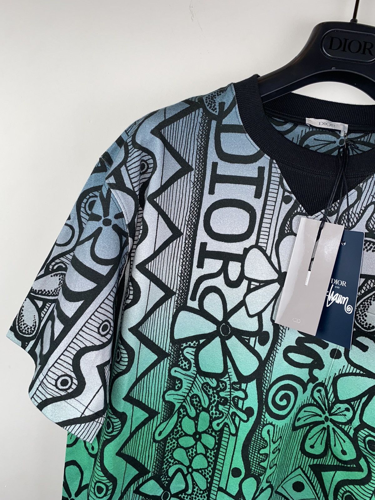 Dior Dior x Shawn stussy logo t shirt Size US M / EU 48-50 / 2 - 2 Thumbnail