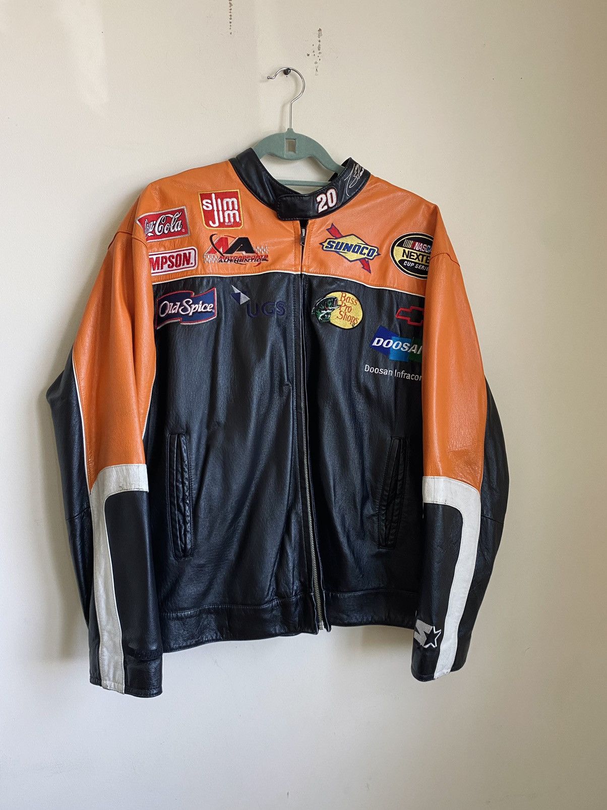 Vintage Vintage 90s NASCAR Chase Authentics x Wilson leather jacket ...