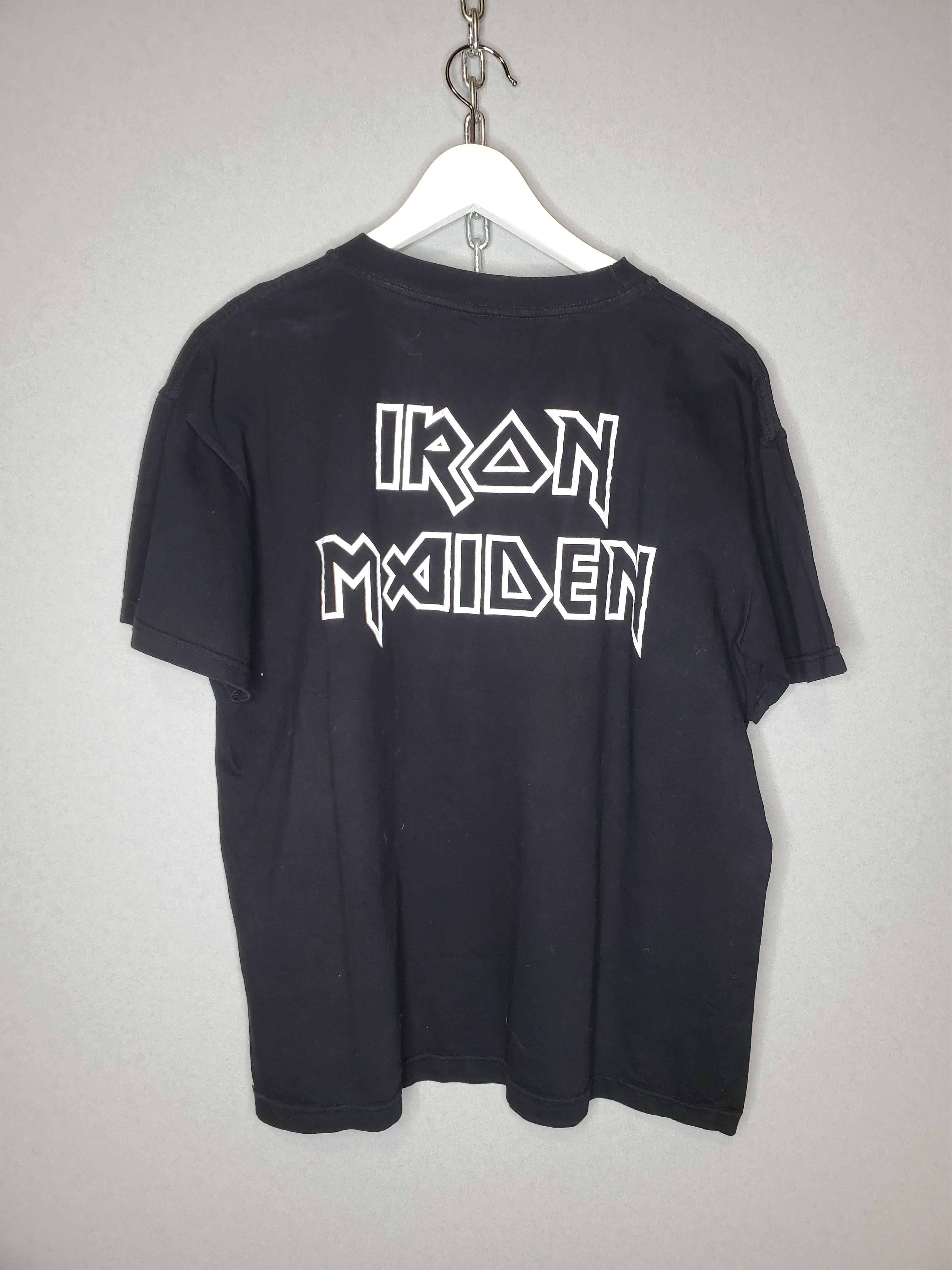Band Tees × Iron Maiden × Vintage Iron Maiden Scottish Warrior 90s Black Rock Merch Shirt 00s Size US L / EU 52-54 / 3 - 4 Thumbnail