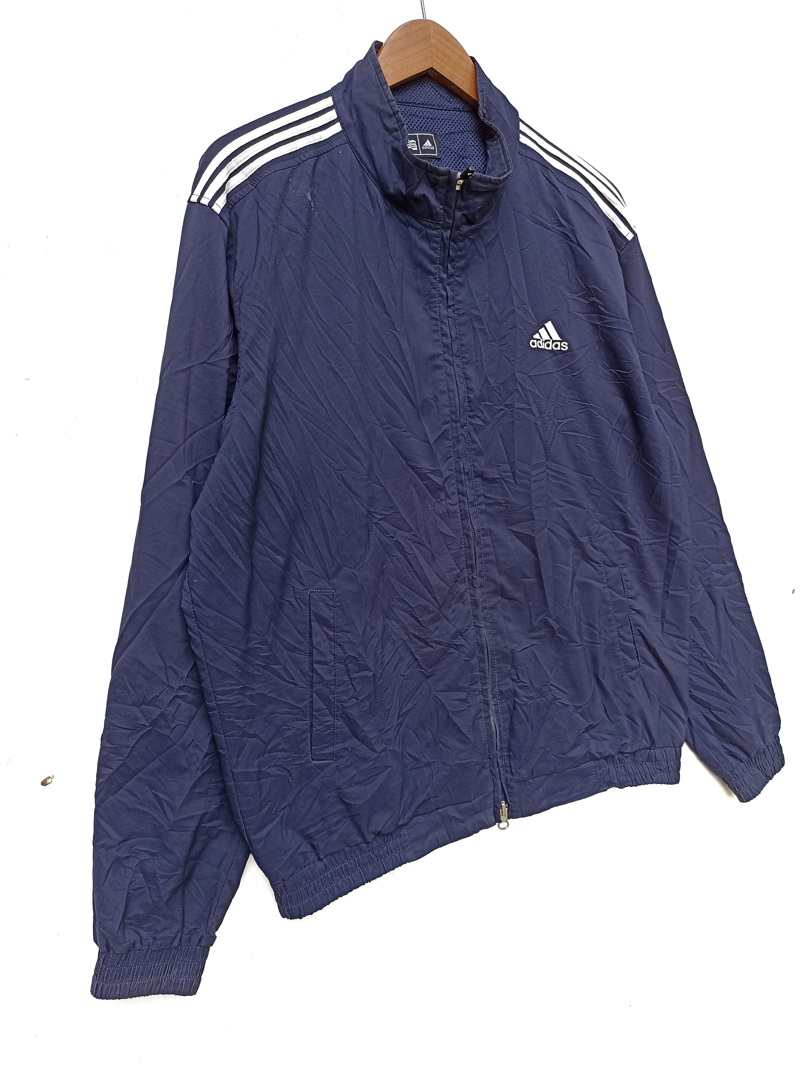 Adidas Vintage Adidas Jacket windbreaker Size US L / EU 52-54 / 3 - 3 Thumbnail