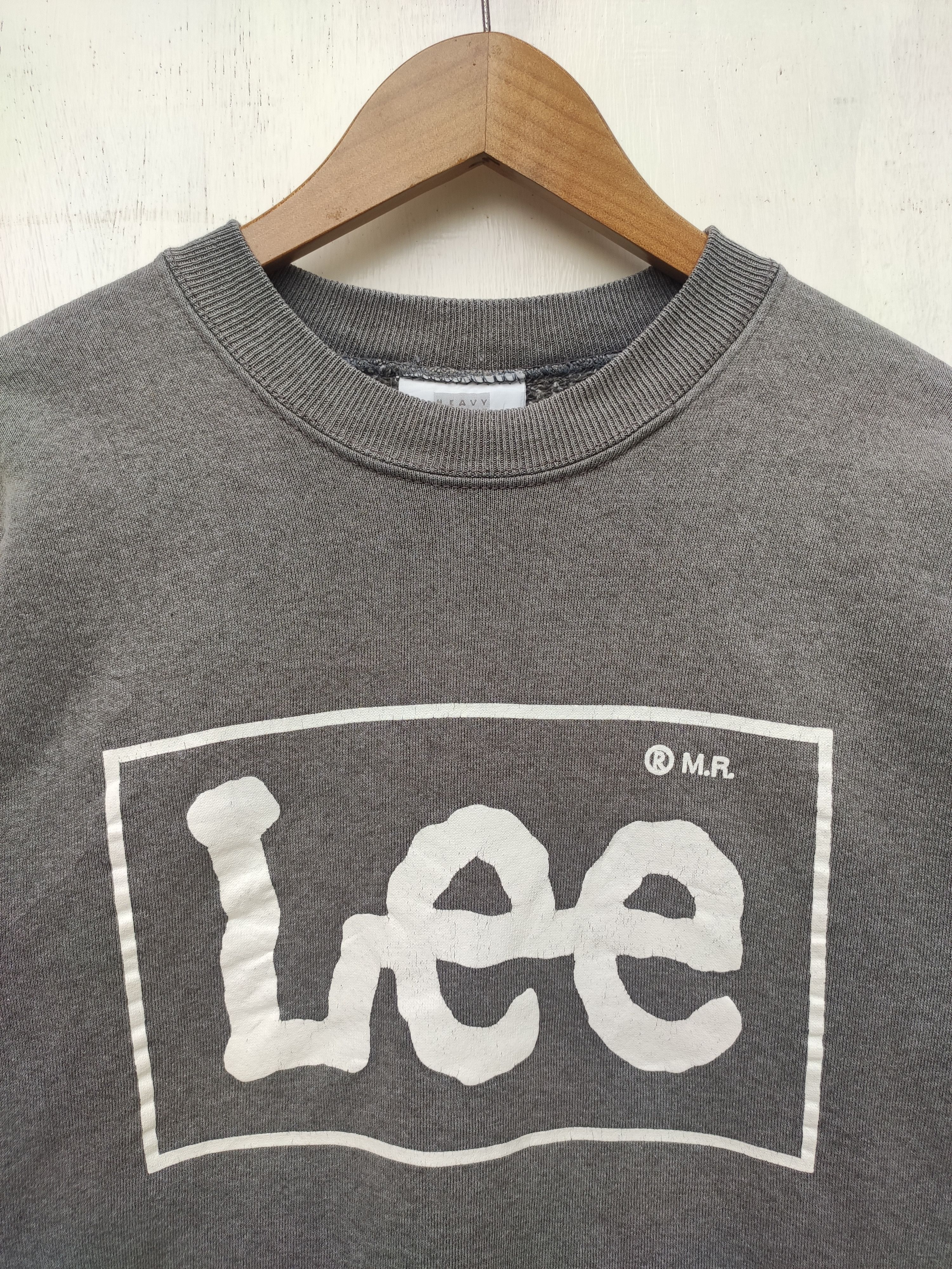 Lee Vintage 90s Vintage Lee sweatshirt big logo Size US M / EU 48-50 / 2 - 2 Thumbnail