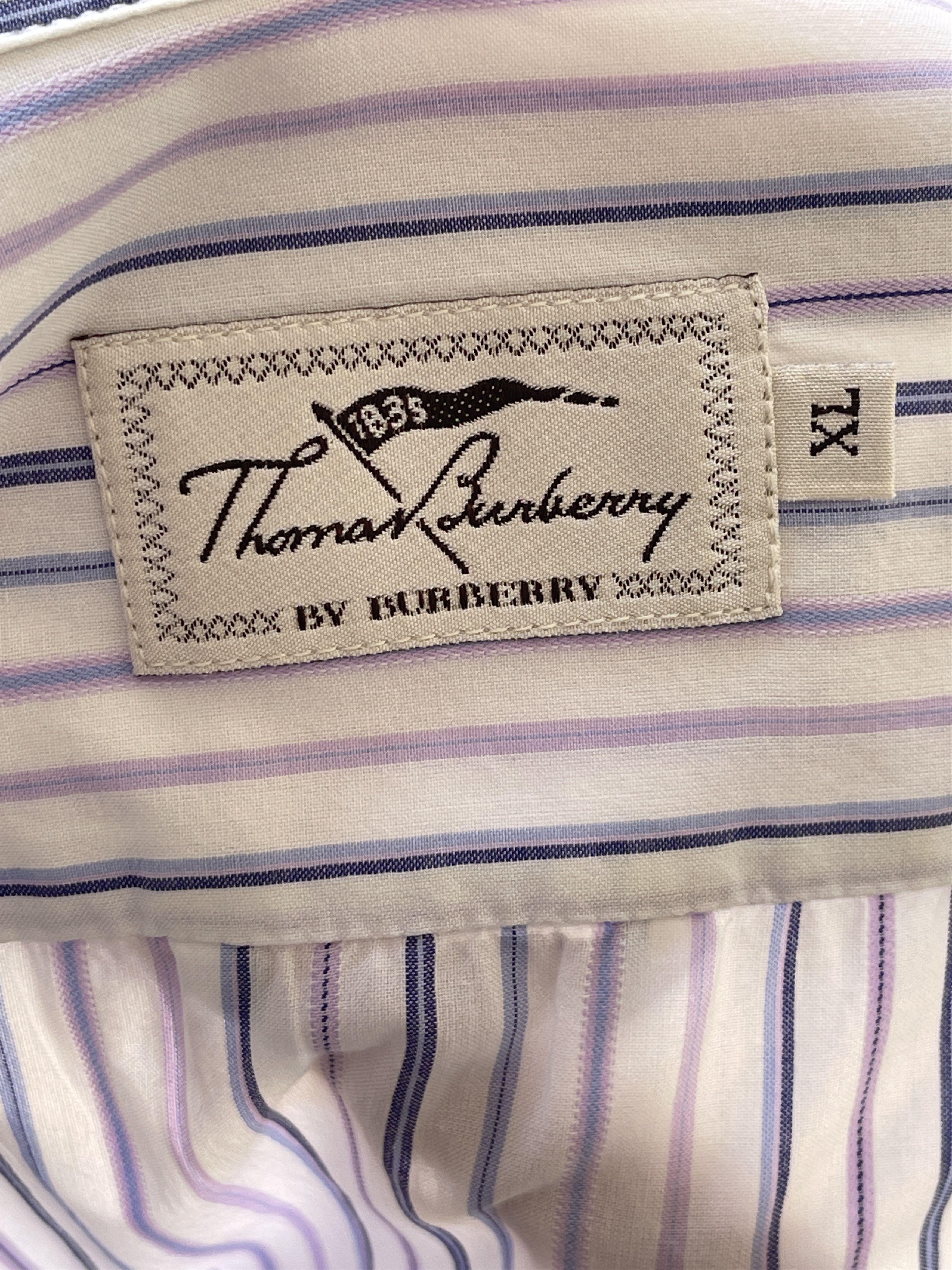 Burberry TB Burberry striped shirt vintage white size xl Size US XL / EU 56 / 4 - 6 Thumbnail