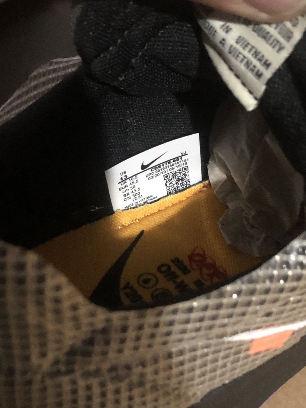 Nike × Off-White Nike x Off-White Vapor Street Black Laser Fuchsia Size US 11.5 / EU 44-45 - 6 Thumbnail