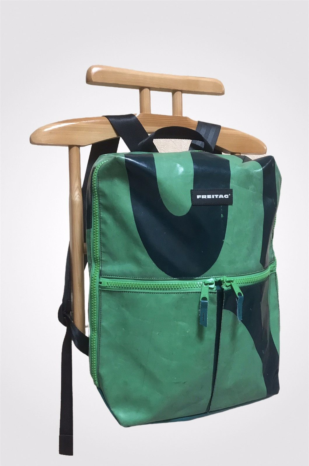 Vintage FREITAG F49 FRINGE Backpack Cycling Bag Green zip | Grailed