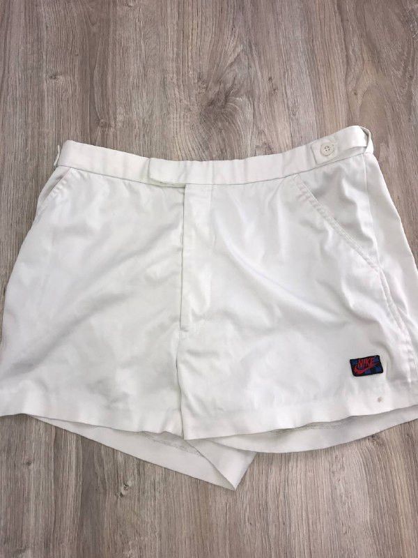 Nike Vtg Nike John McEnroe Tennis Shorts 80s Checkered Size US 34 / EU 50 - 1 Thumbnail