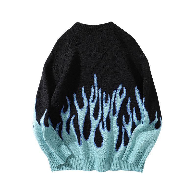 Vintage 🔥 Fire Flame Knit Sweater Size US M / EU 48-50 / 2 - 4 Thumbnail
