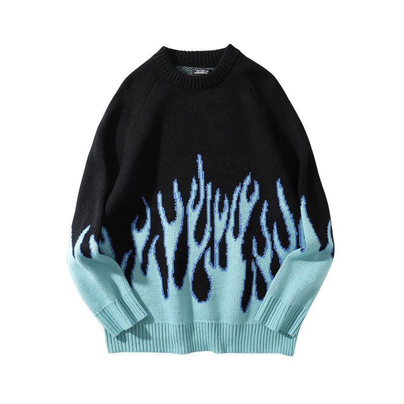 Vintage 🔥 Fire Flame Knit Sweater Size US M / EU 48-50 / 2 - 3 Thumbnail