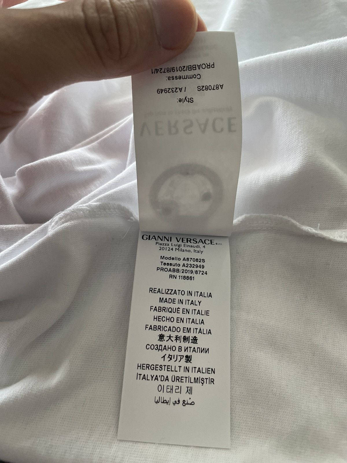 Versace Rare Super Runway Limited Edition Versace Logo Tee T-shirt Size US L / EU 52-54 / 3 - 8 Thumbnail