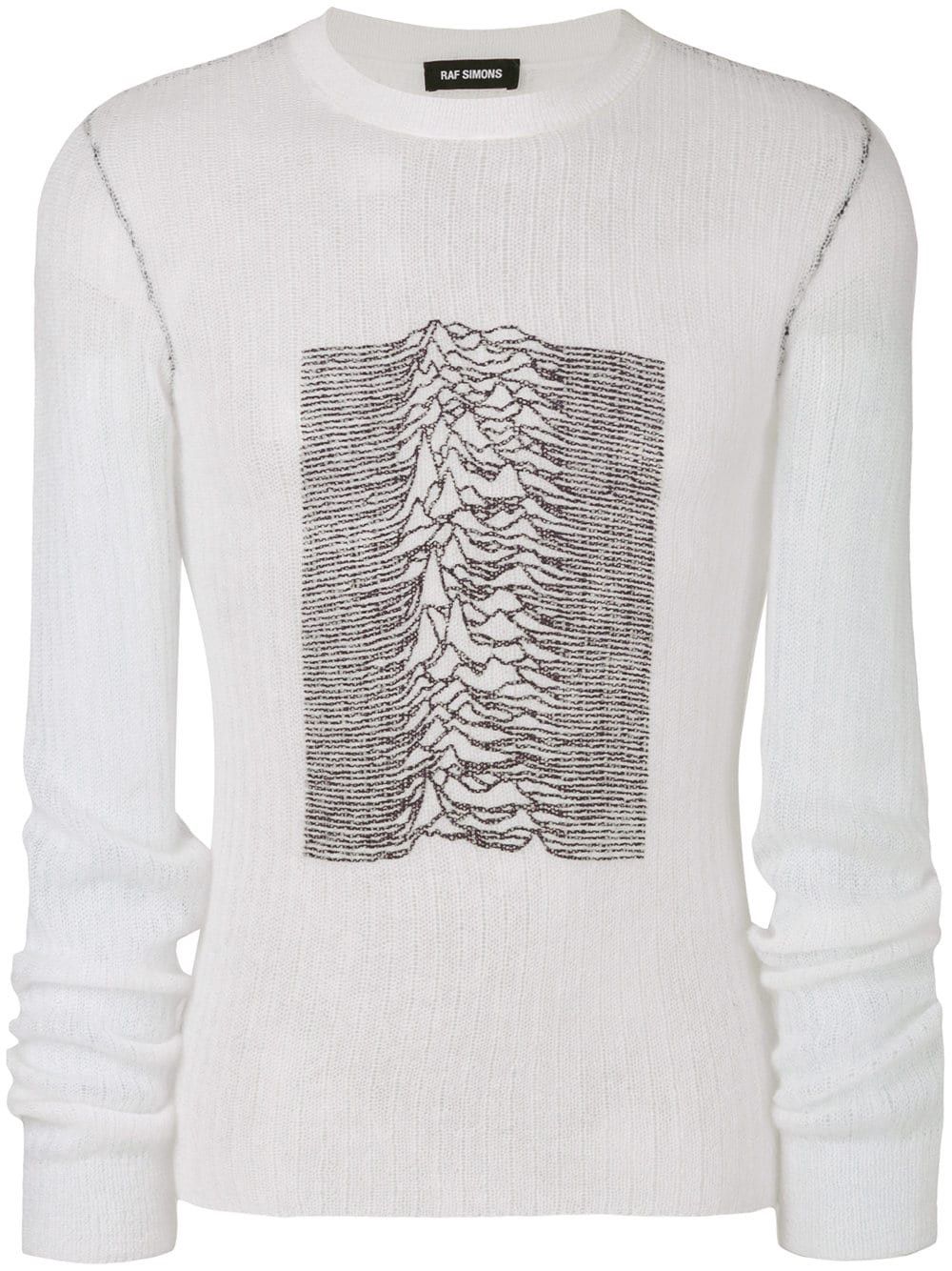 NWT $900 Joy Division Sweater Ribbed Knit Crew Mohair Wool