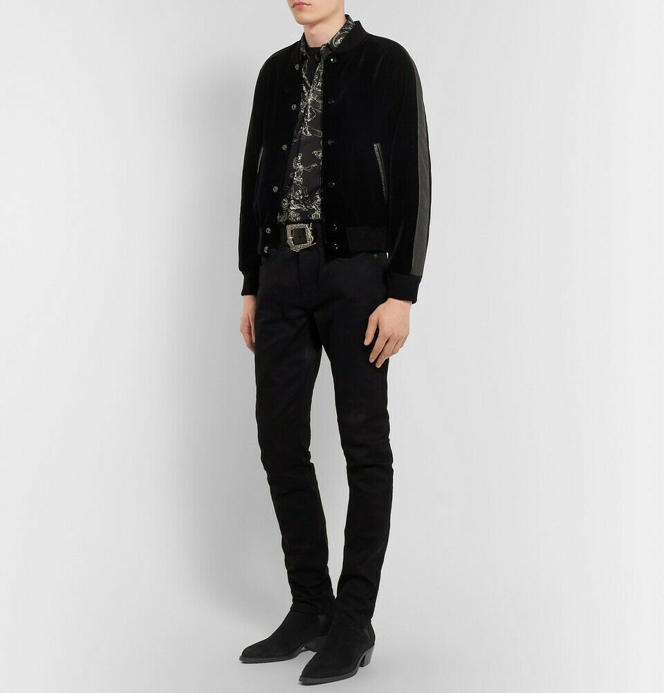 Saint Laurent Paris NWB $1400 Dakota Brushed-Suede Chelsea Boots 552489 BT300 Size US 10 / EU 43 - 6 Thumbnail