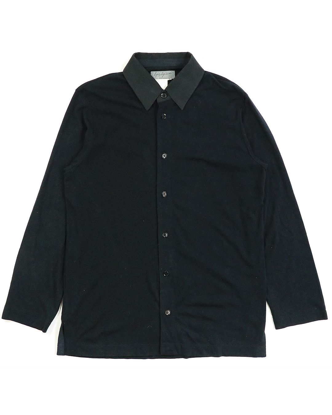 Yohji Yamamoto SS2003 Contrast Collar Knit Shirt | Grailed