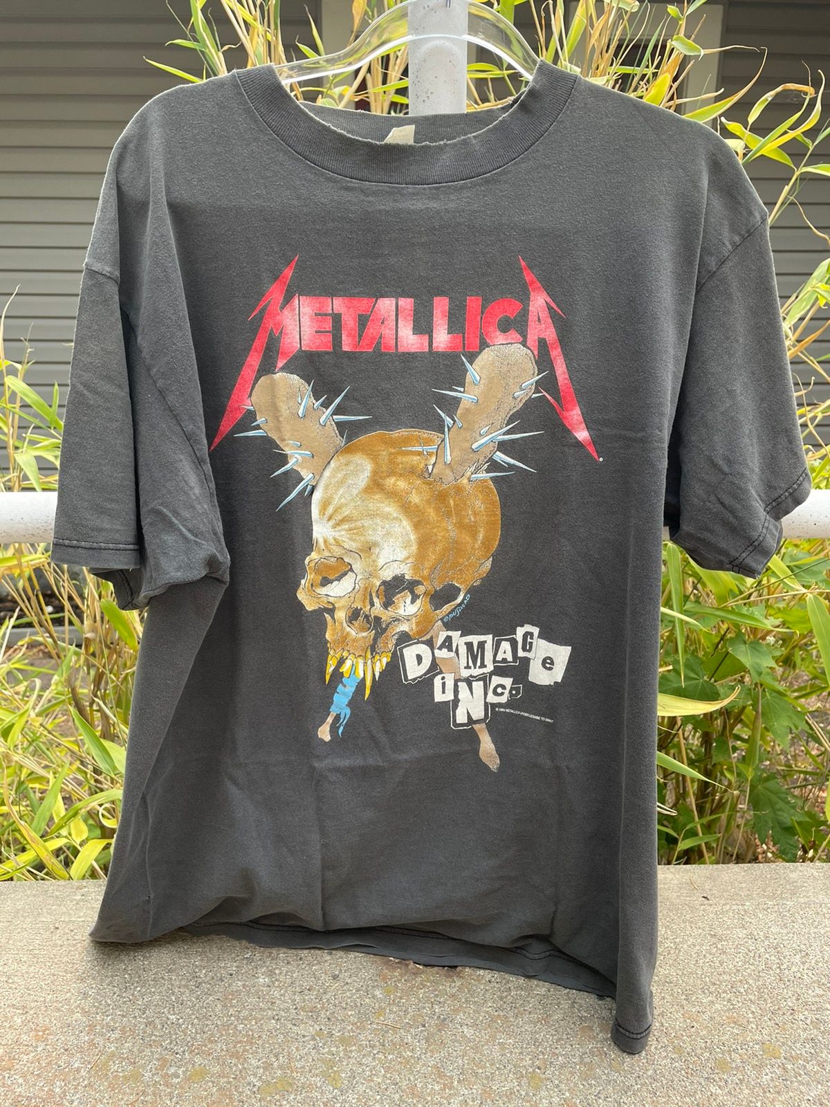 Udgravning får Begyndelsen Vintage Vintage 1994 Metallica Damage Inc Tour Tee | Grailed