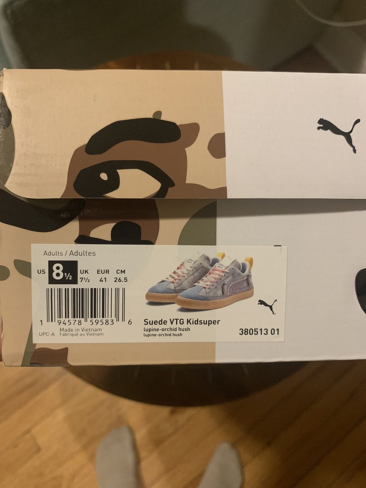 KidSuper × Puma Kidsuper Studios Suede Puma VTG (Lupine/Orchid Hush) Size US 8.5 / EU 41-42 - 12 Thumbnail