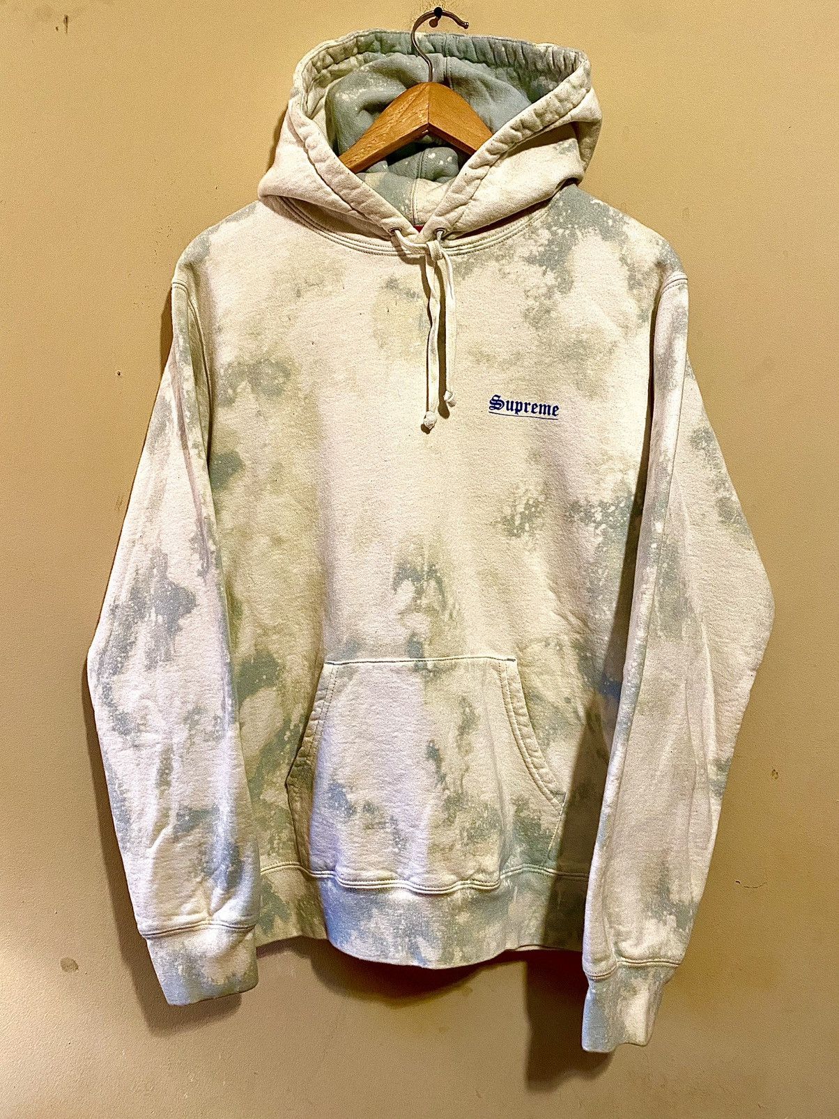 Supreme Mary Hooded tye dye Sweatshirt Pale Mint
