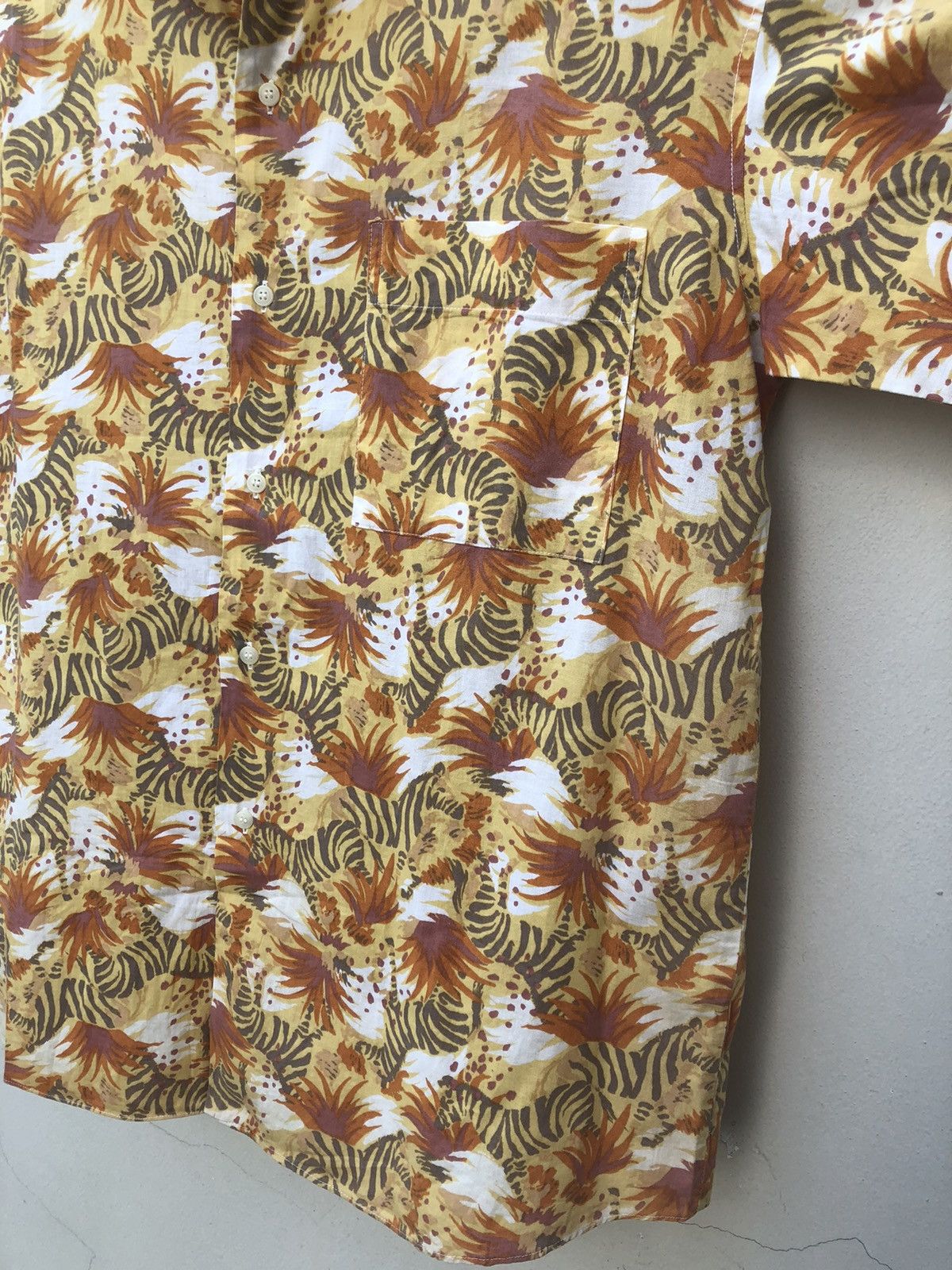 Devilock Vintage 90s CLIC CLAC Japan Printed Zebra Hawaiian Shirt Size US M / EU 48-50 / 2 - 11 Thumbnail