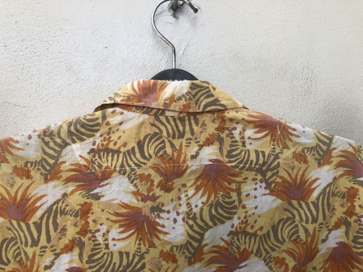 Devilock Vintage 90s CLIC CLAC Japan Printed Zebra Hawaiian Shirt Size US M / EU 48-50 / 2 - 13 Thumbnail