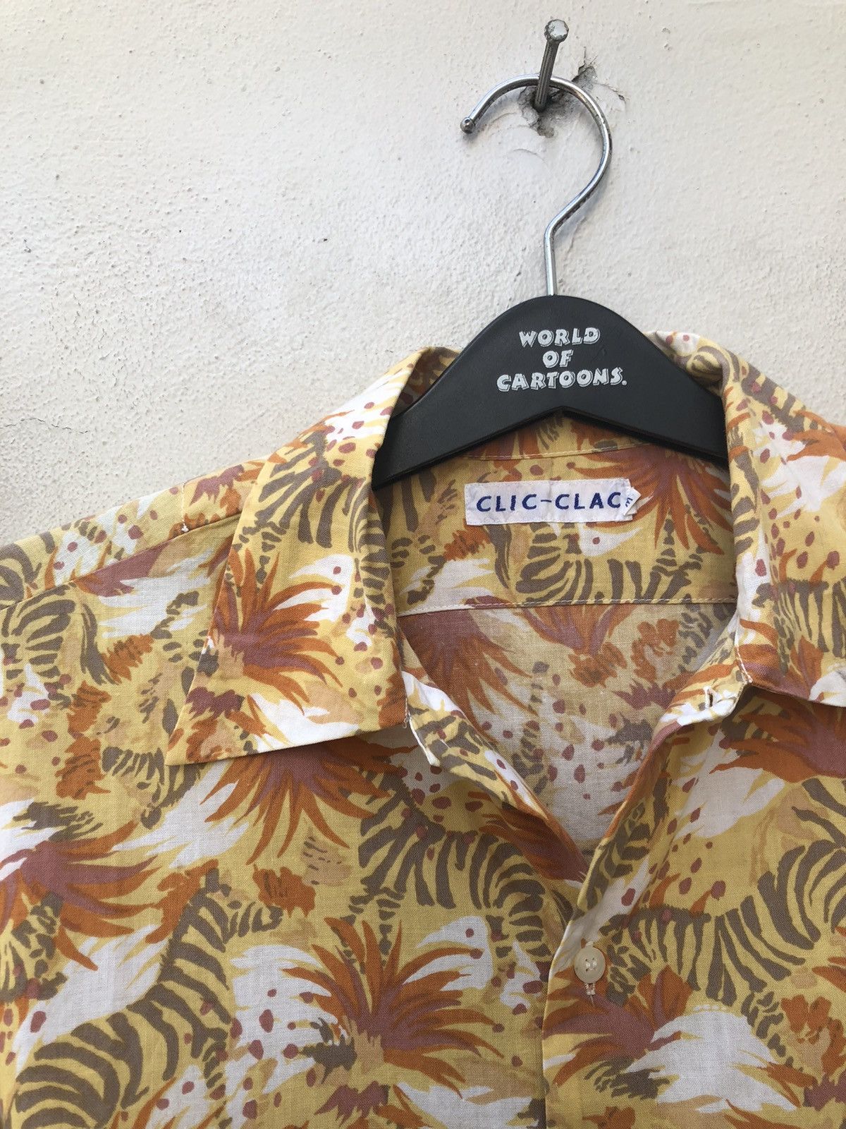 Devilock Vintage 90s CLIC CLAC Japan Printed Zebra Hawaiian Shirt Size US M / EU 48-50 / 2 - 8 Thumbnail
