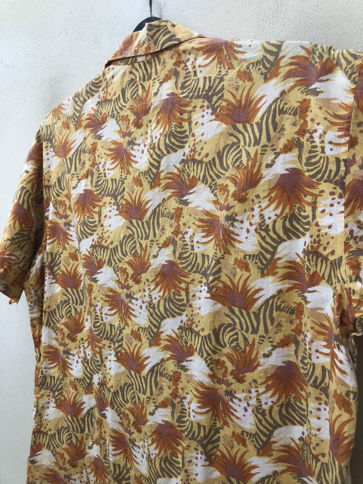 Devilock Vintage 90s CLIC CLAC Japan Printed Zebra Hawaiian Shirt Size US M / EU 48-50 / 2 - 15 Thumbnail