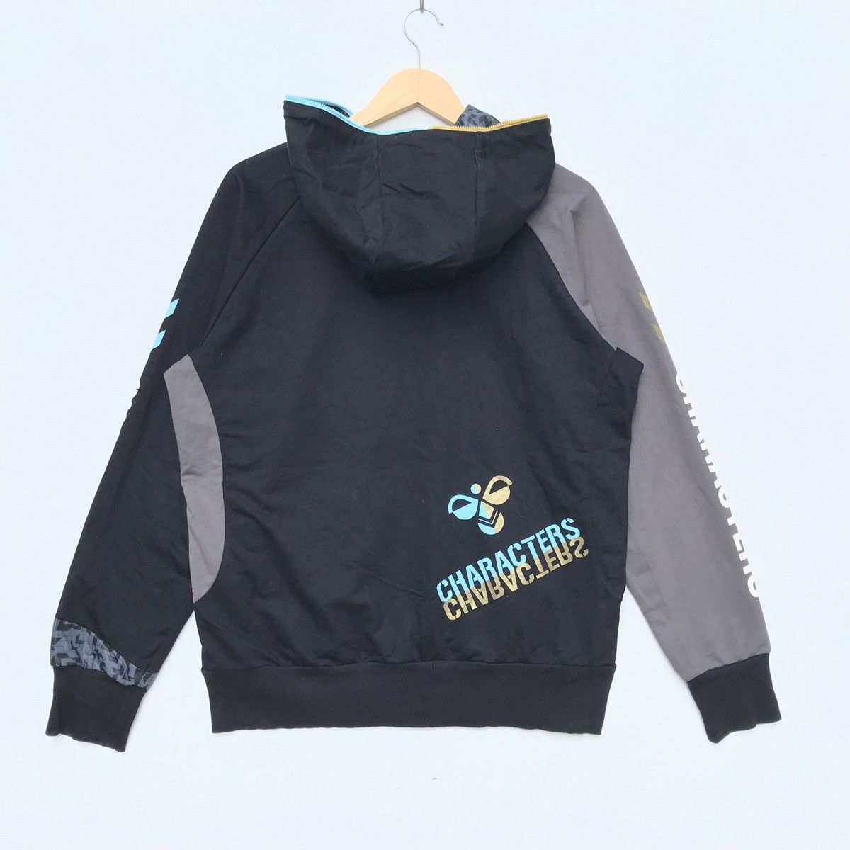 Hummel × Vintage Rare!! Vintage HUMMEL Hoodie Zip Sweatshirt Size US L / EU 52-54 / 3 - 5 Thumbnail