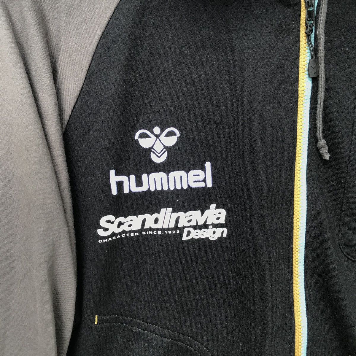 Hummel × Vintage Rare!! Vintage HUMMEL Hoodie Zip Sweatshirt Size US L / EU 52-54 / 3 - 4 Thumbnail
