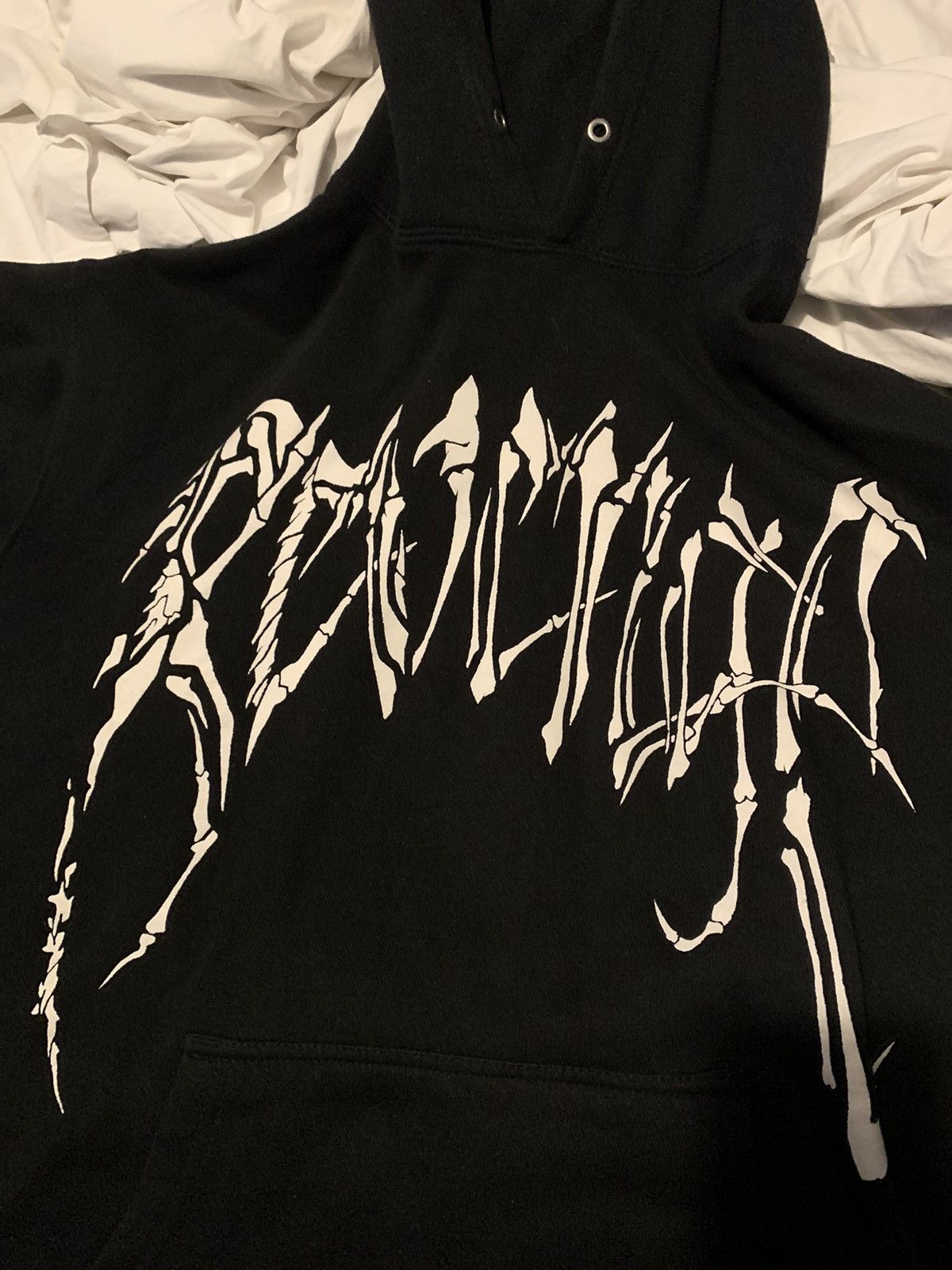 Revenge Revenge Bones Hoodie Black | Grailed