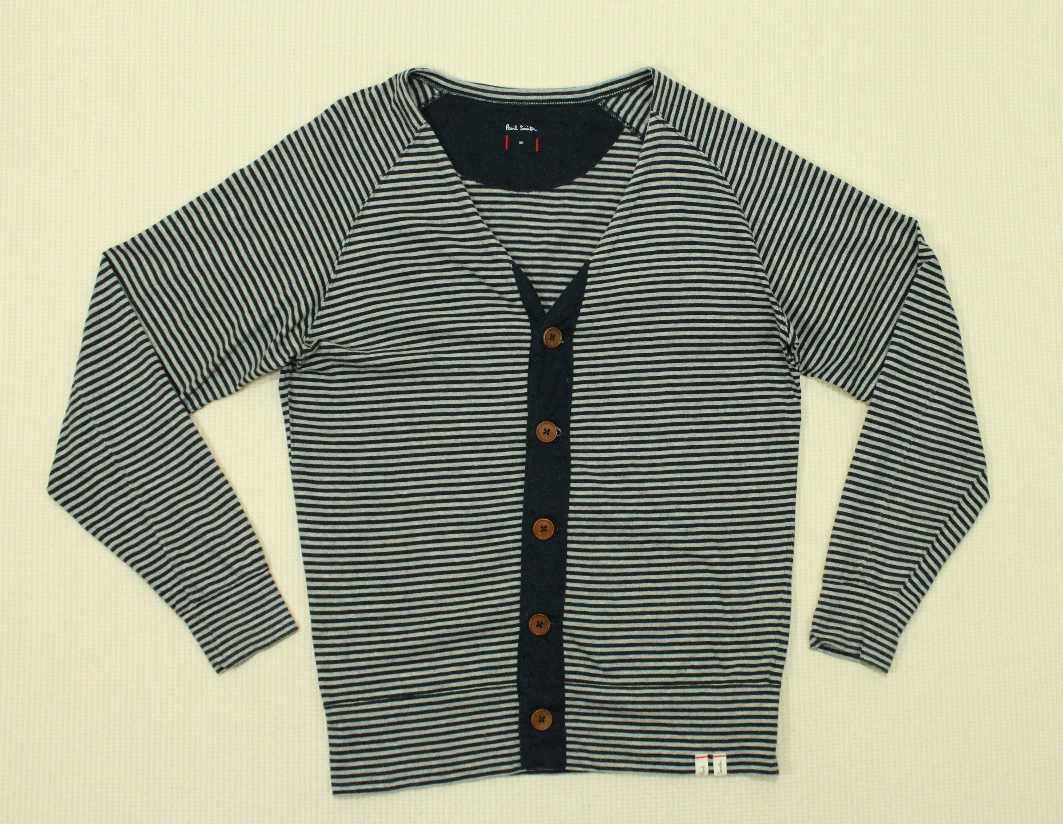 Japanese Brand × Paul Smith PAUL SMITH Cardigan Sweater Button Down Striped Size US M / EU 48-50 / 2 - 5 Thumbnail
