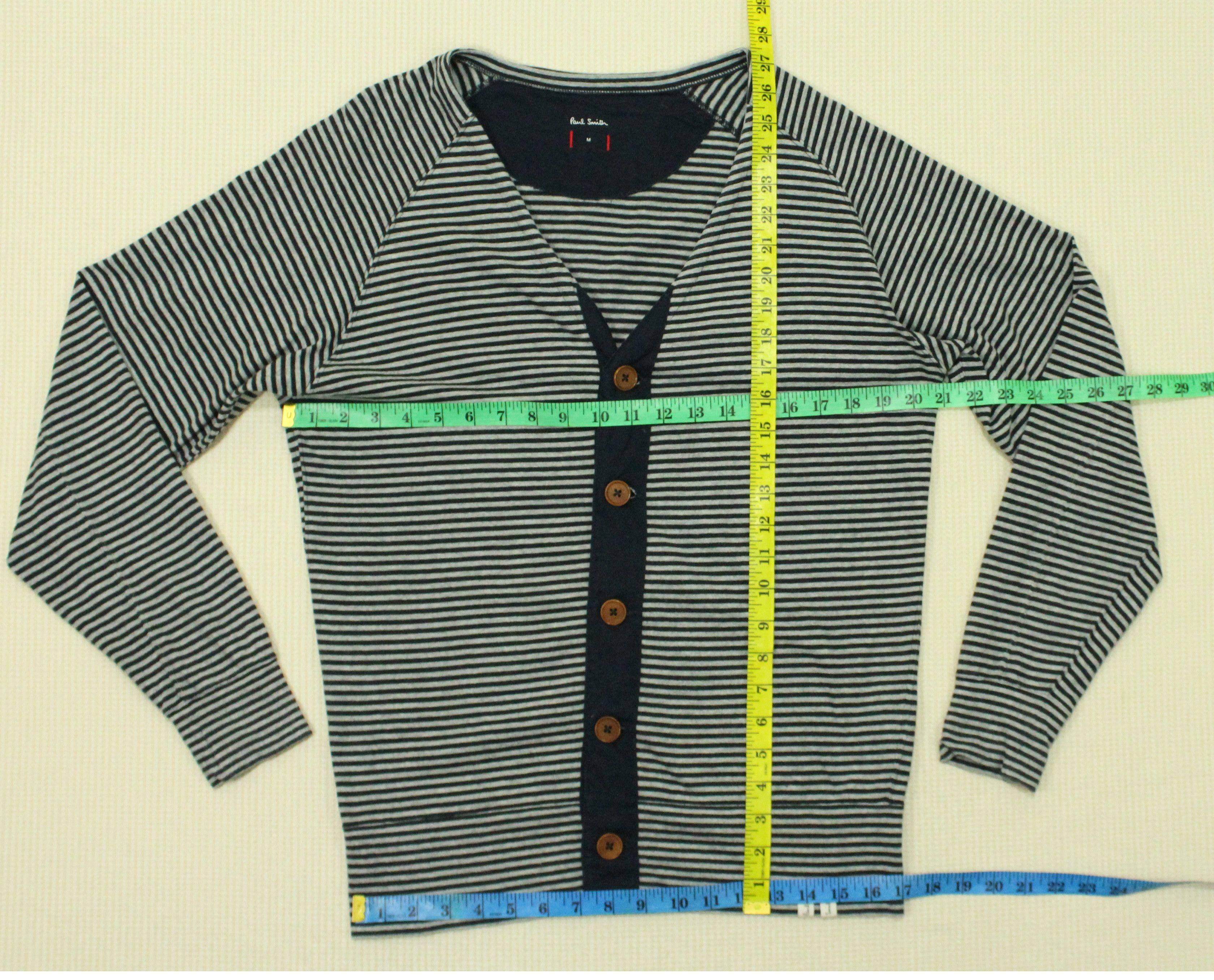 Japanese Brand × Paul Smith PAUL SMITH Cardigan Sweater Button Down Striped Size US M / EU 48-50 / 2 - 6 Thumbnail