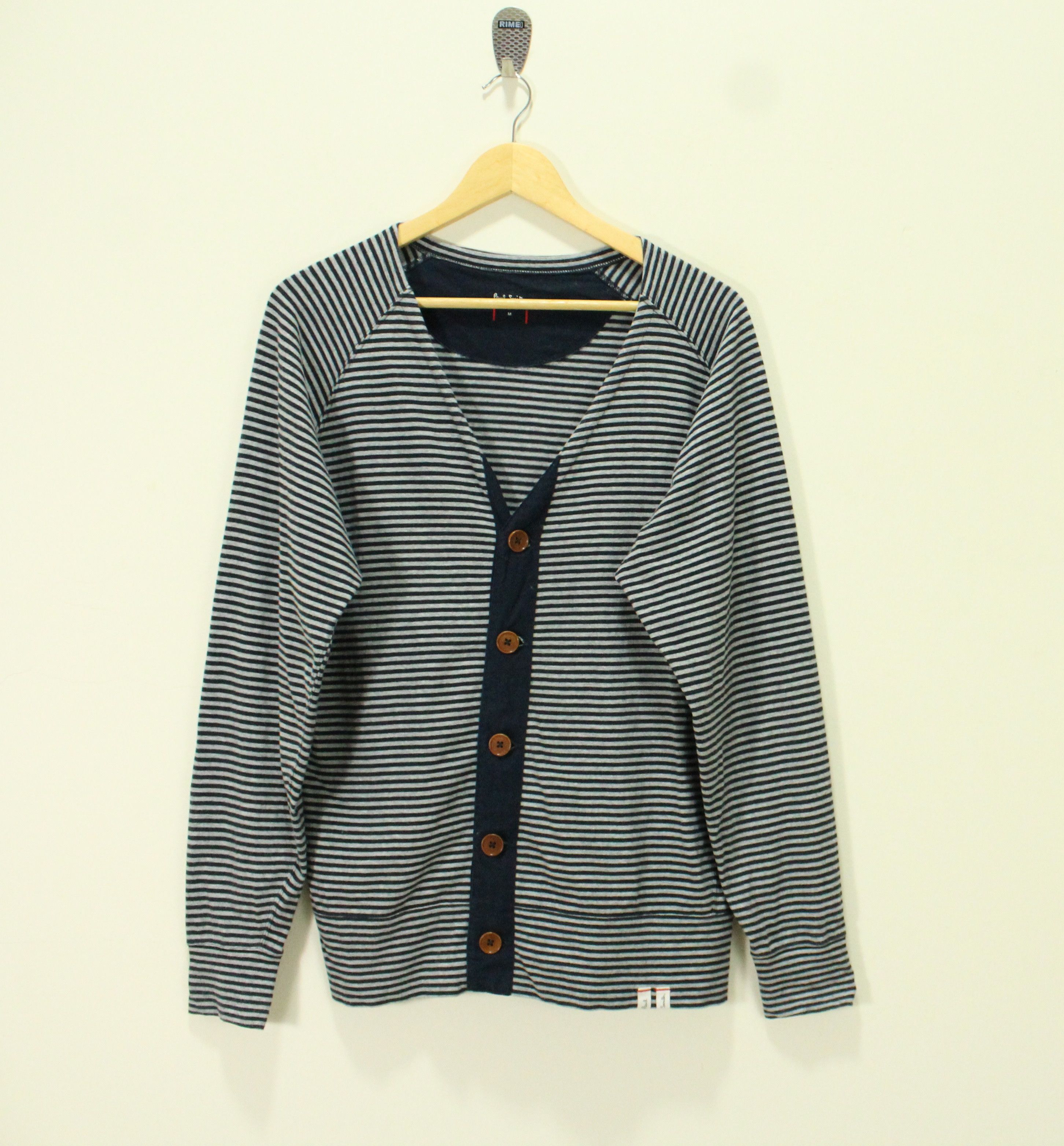 Japanese Brand × Paul Smith PAUL SMITH Cardigan Sweater Button Down Striped Size US M / EU 48-50 / 2 - 1 Thumbnail