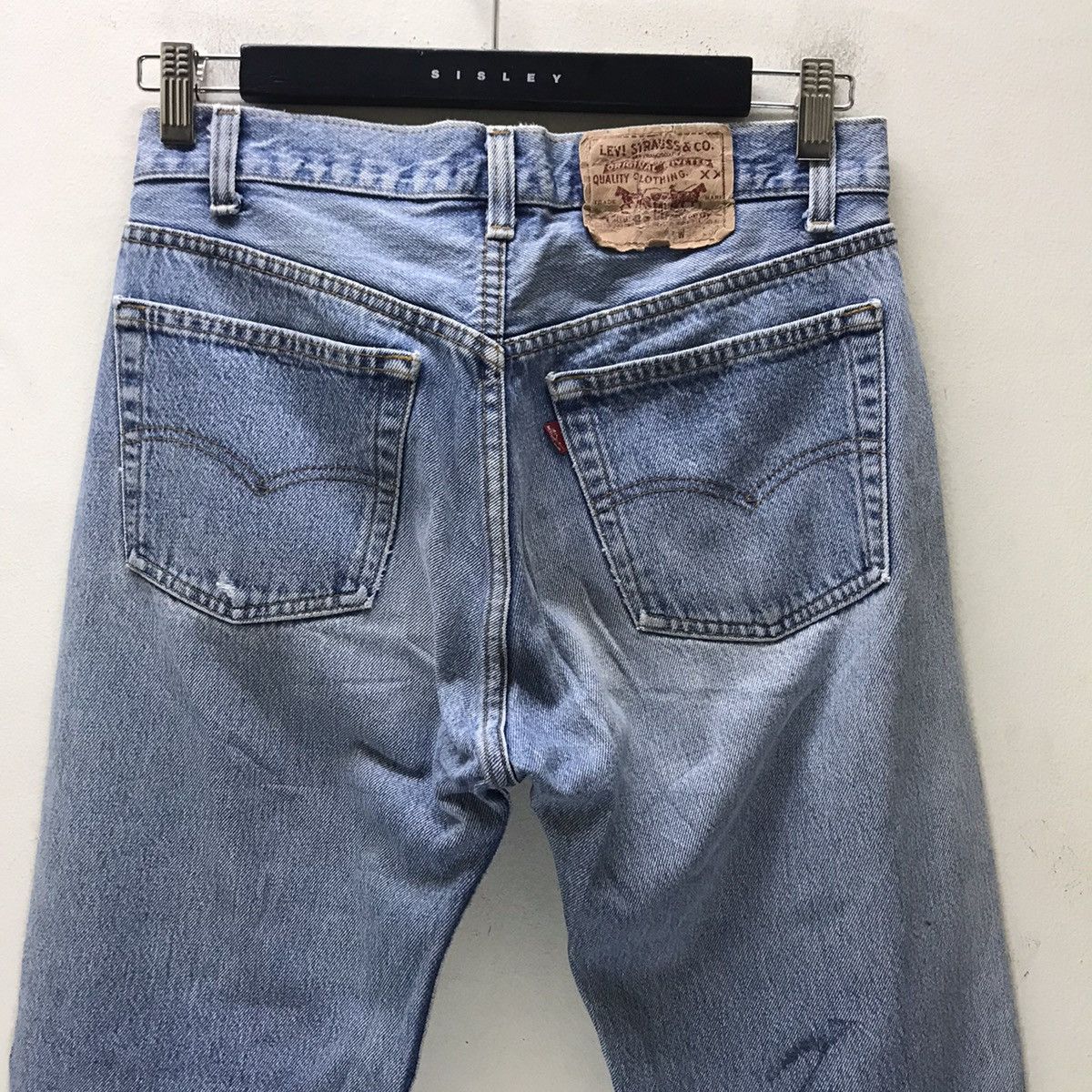 Levi's Vintage 80s Levis 501 Distressed Denim Lightwash CobainStyle Size US 30 / EU 46 - 11 Thumbnail