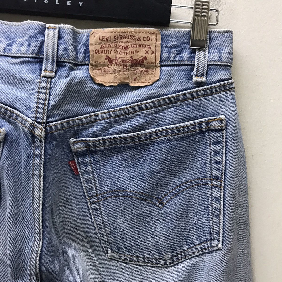 Levi's Vintage 80s Levis 501 Distressed Denim Lightwash CobainStyle Size US 30 / EU 46 - 13 Thumbnail