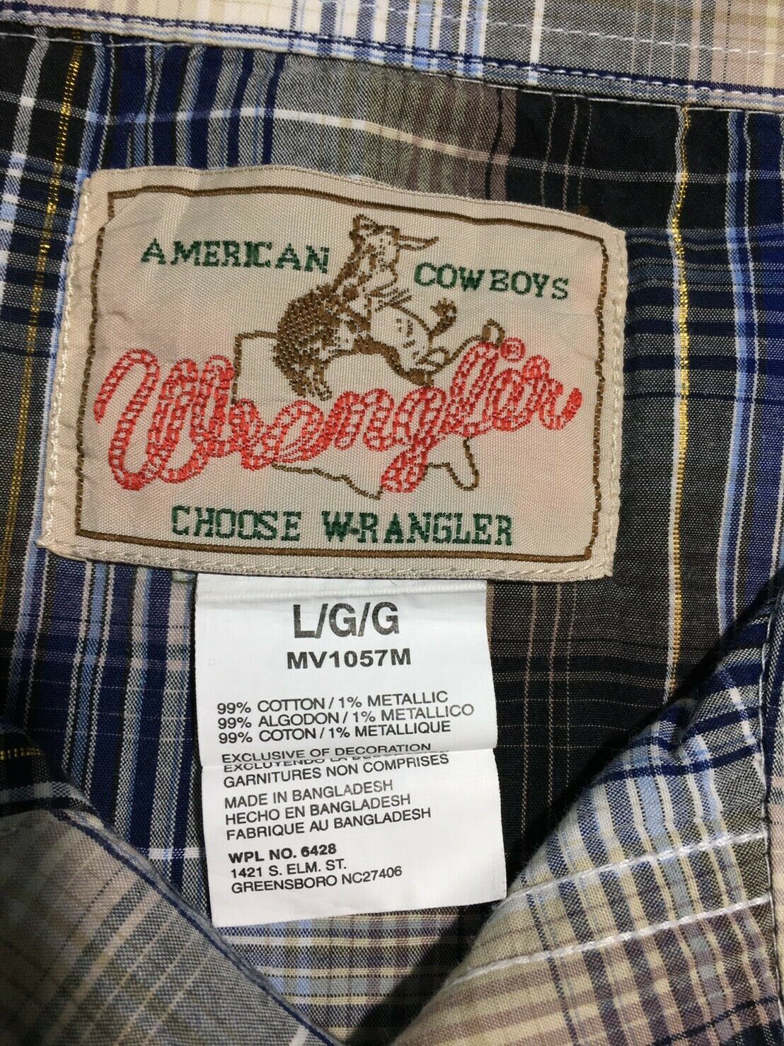 Vintage Wrangler vintage 90s Folk Pearl Snap Western Mens Shirt L Size US L / EU 52-54 / 3 - 4 Thumbnail
