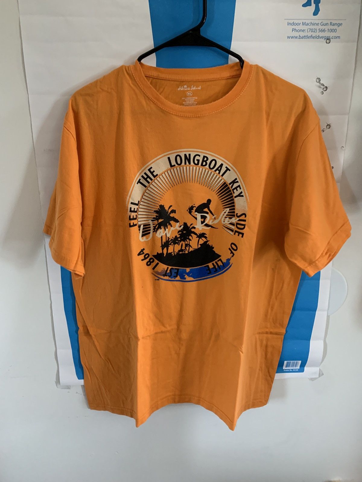 Vintage alvins island feel the longboat key orange t shirt | Grailed