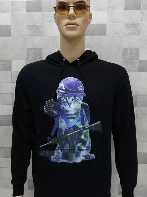 CDG by Comme des Garcons MILK BOY DOPE! Army of Cat Hoodie Pullover Sweater Size US M / EU 48-50 / 2 - 2 Thumbnail