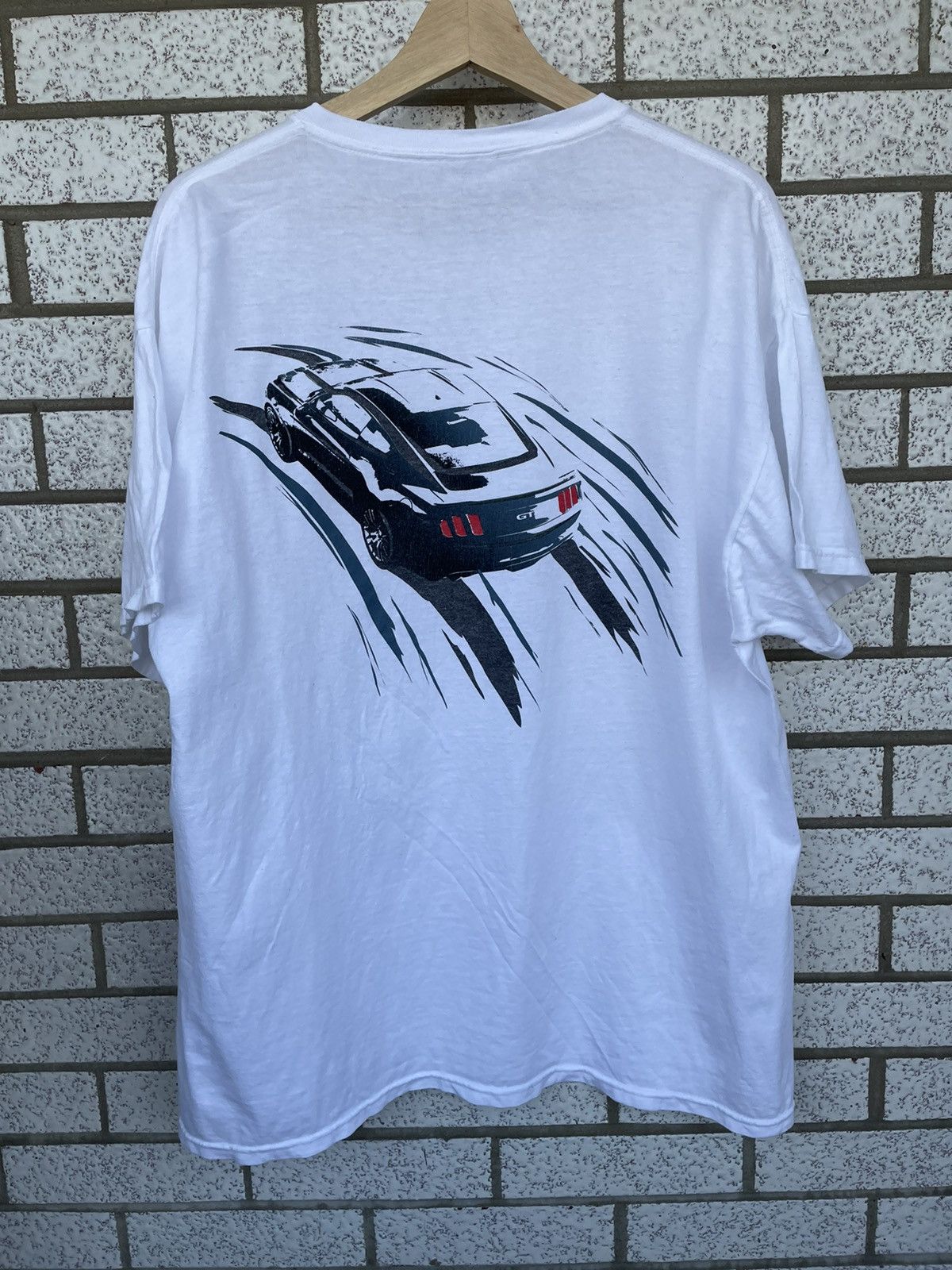 Dickies Ford Racing Retro Patch Short Sleeve Work Shirt – Classic Mustang GT, Men's S-5XL