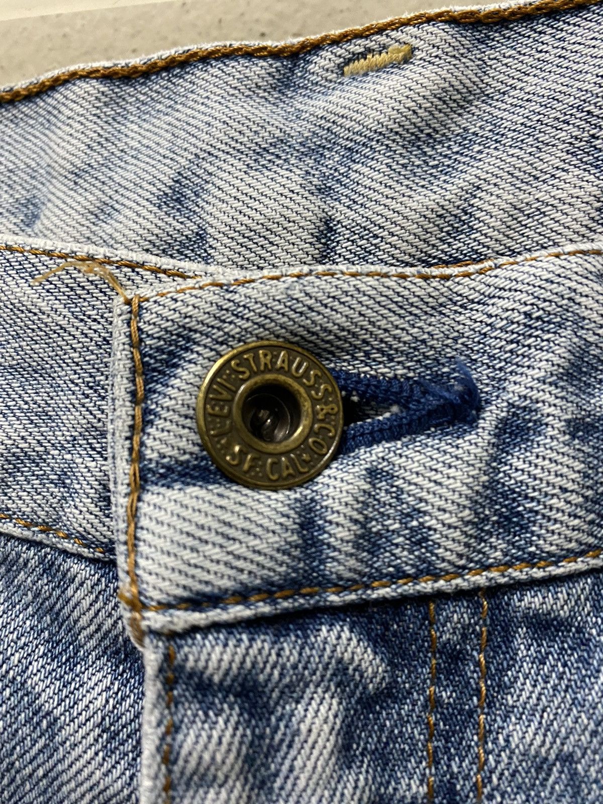 Levi's × Vintage 🔥Vintage 90s Levi’s 503 USA Ripped Off Denim Short Size US 32 / EU 48 - 6 Thumbnail