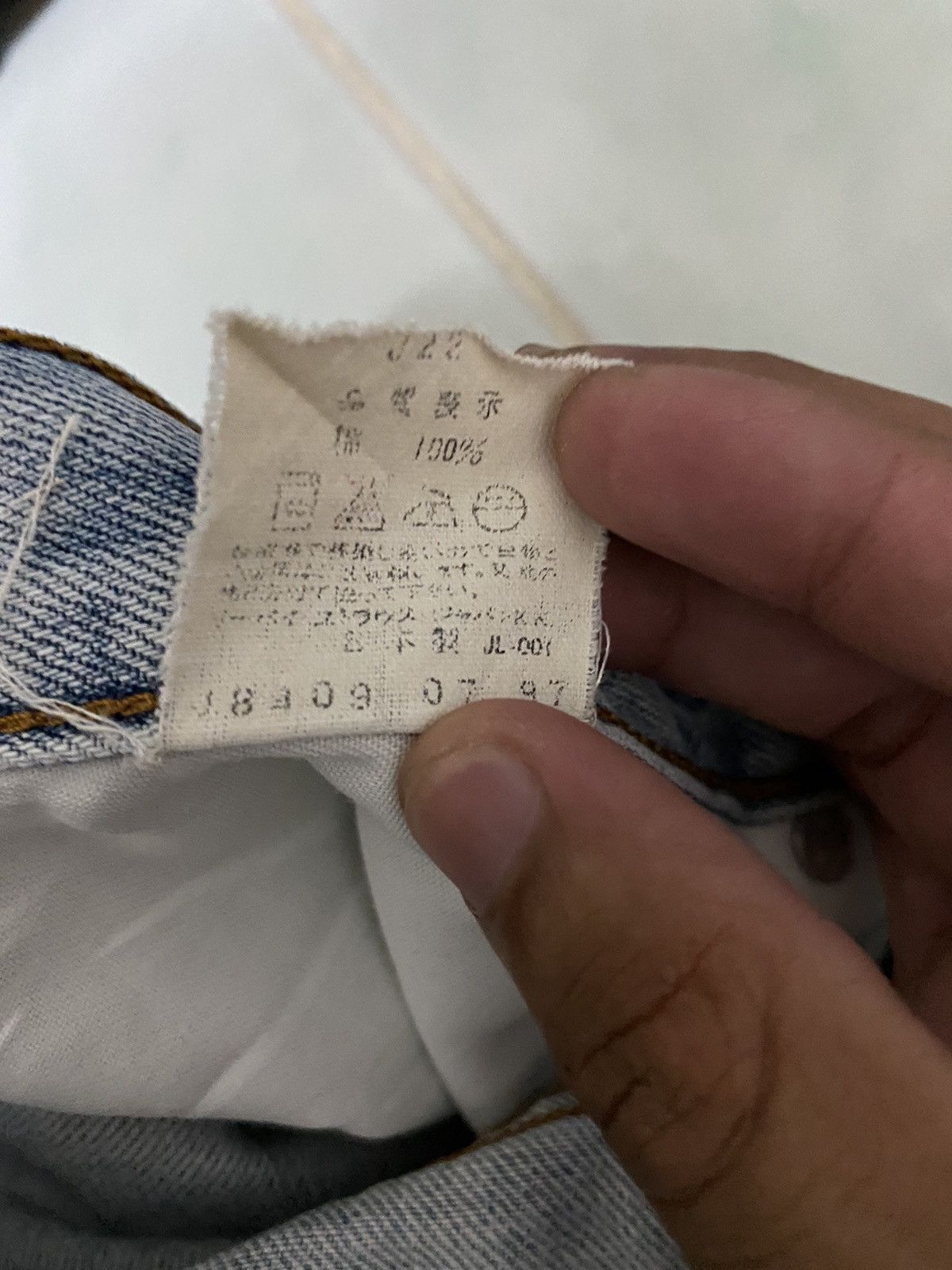 Levi's × Vintage 🔥Vintage 90s Levi’s 503 USA Ripped Off Denim Short Size US 32 / EU 48 - 11 Thumbnail