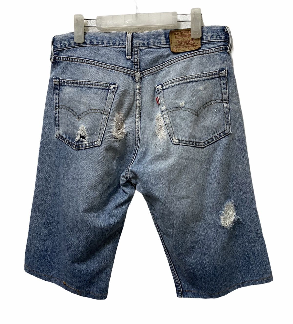 Levi's × Vintage 🔥Vintage 90s Levi’s 503 USA Ripped Off Denim Short Size US 32 / EU 48 - 4 Thumbnail