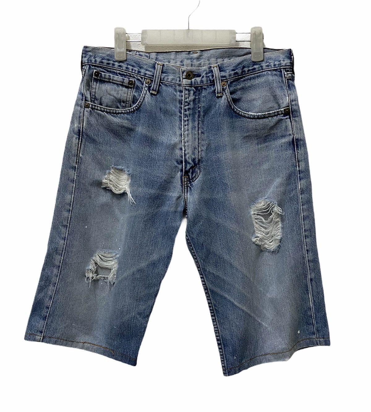 🔥Vintage 90s Levi’s 503 USA Ripped Off Denim Short