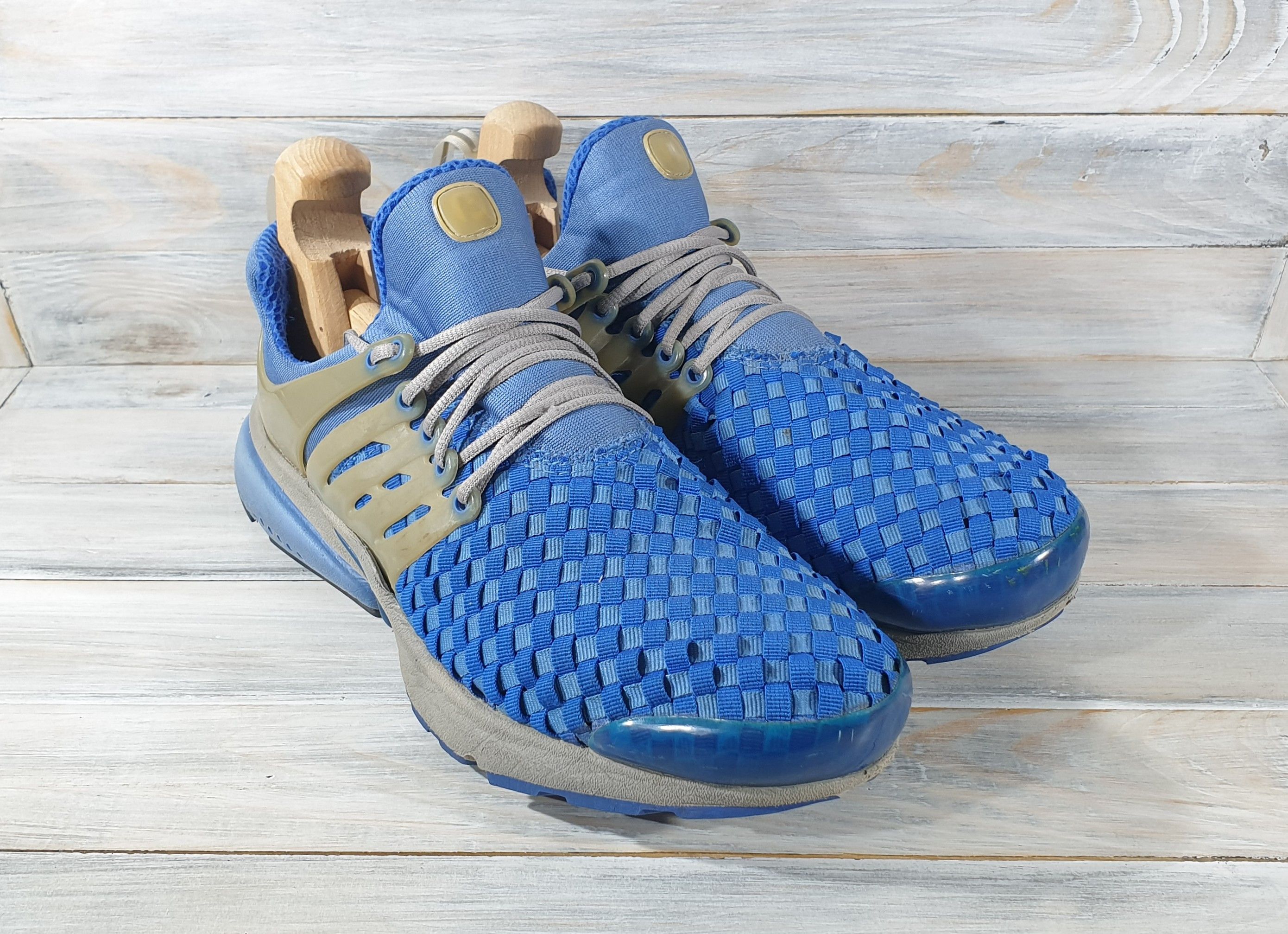 Nike × Vintage Vintage Nike Air Presto Woven 2002 Mens Sneakers Blue Rare Size US 10 / EU 43 - 2 Thumbnail