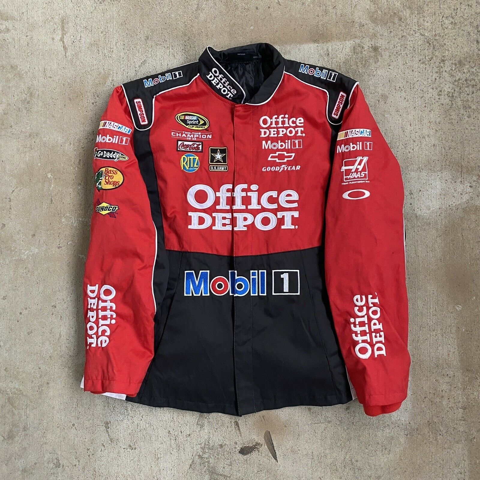 Chase Authentics × NASCAR × Vintage 2012 Chase Authentics Office Depot  Mobil 1 Nascar Jacket | Grailed