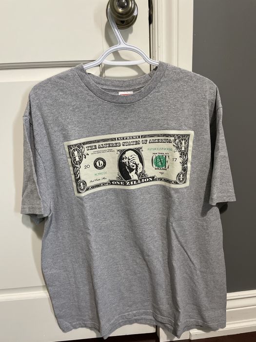 Supreme Supreme Zillion Dollar Tee Grey | Grailed