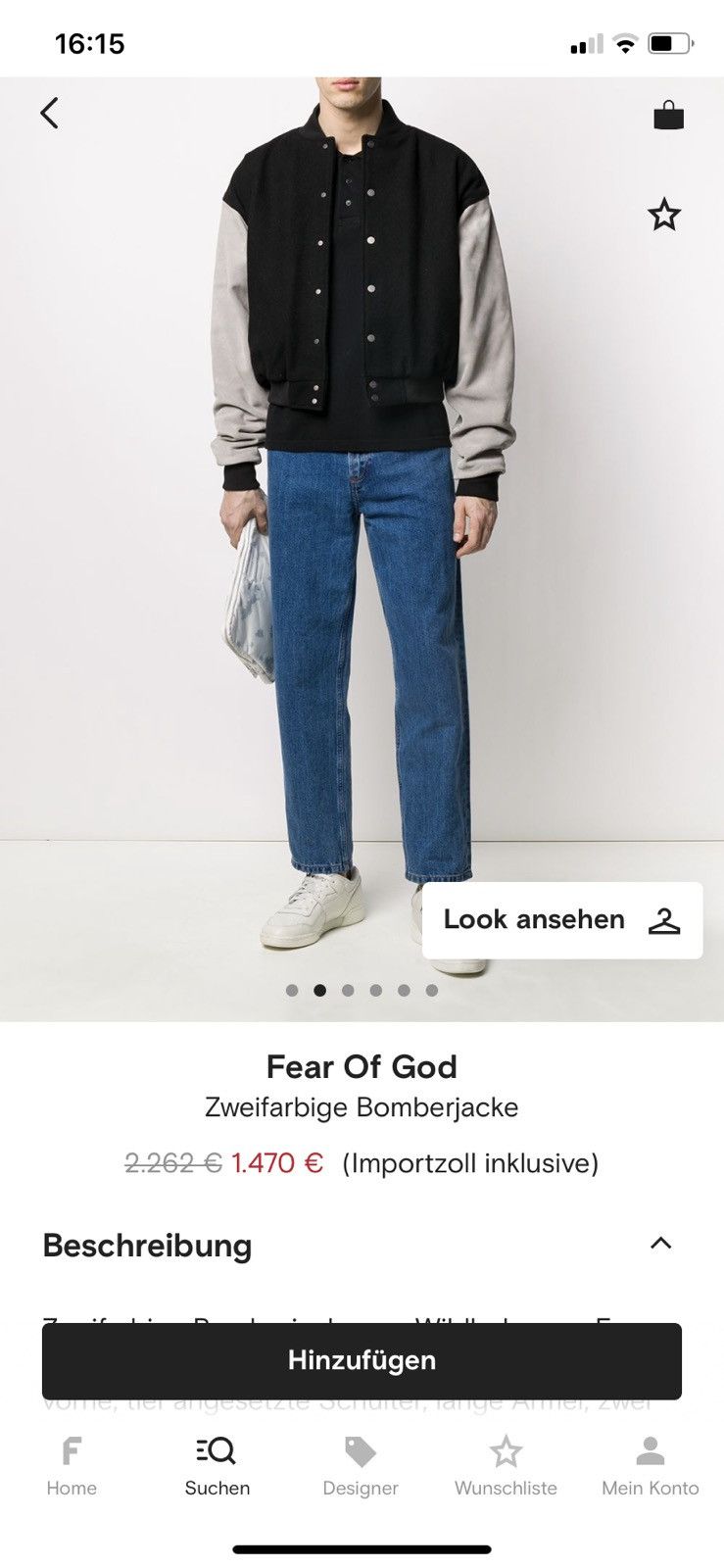FEAR OF GOD】 Sixth Collection 適っ サイズ:42