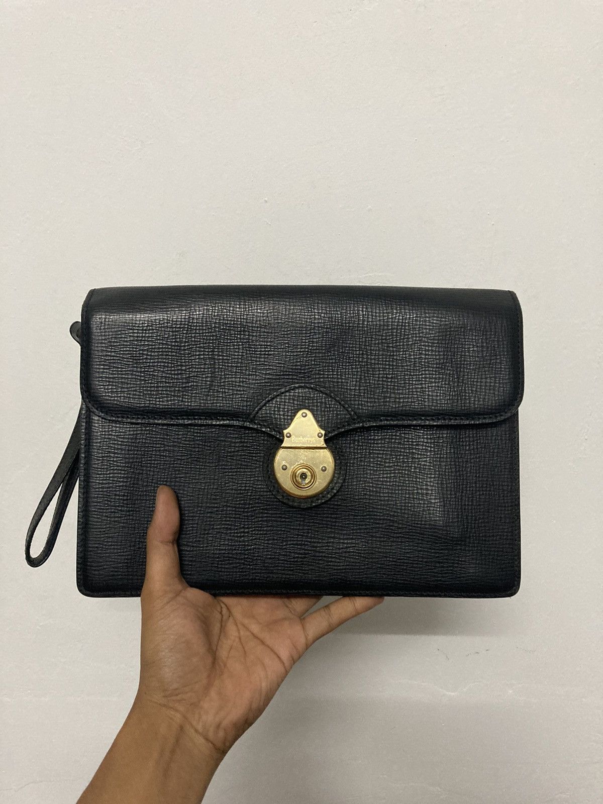 Burberry × Vintage Vintage Burberry of London Briefcase Clutch Bag Size ONE SIZE - 1 Thumbnail