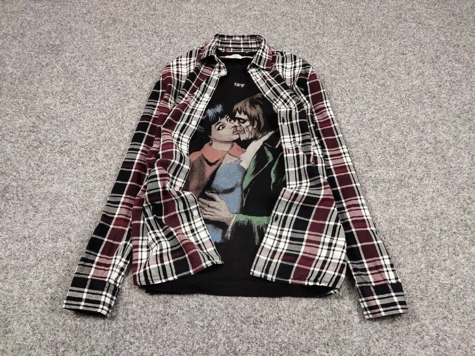 Flannel Vintage Flannel Shirt Checkered Travis Scott Style Size US M / EU 48-50 / 2 - 2 Thumbnail